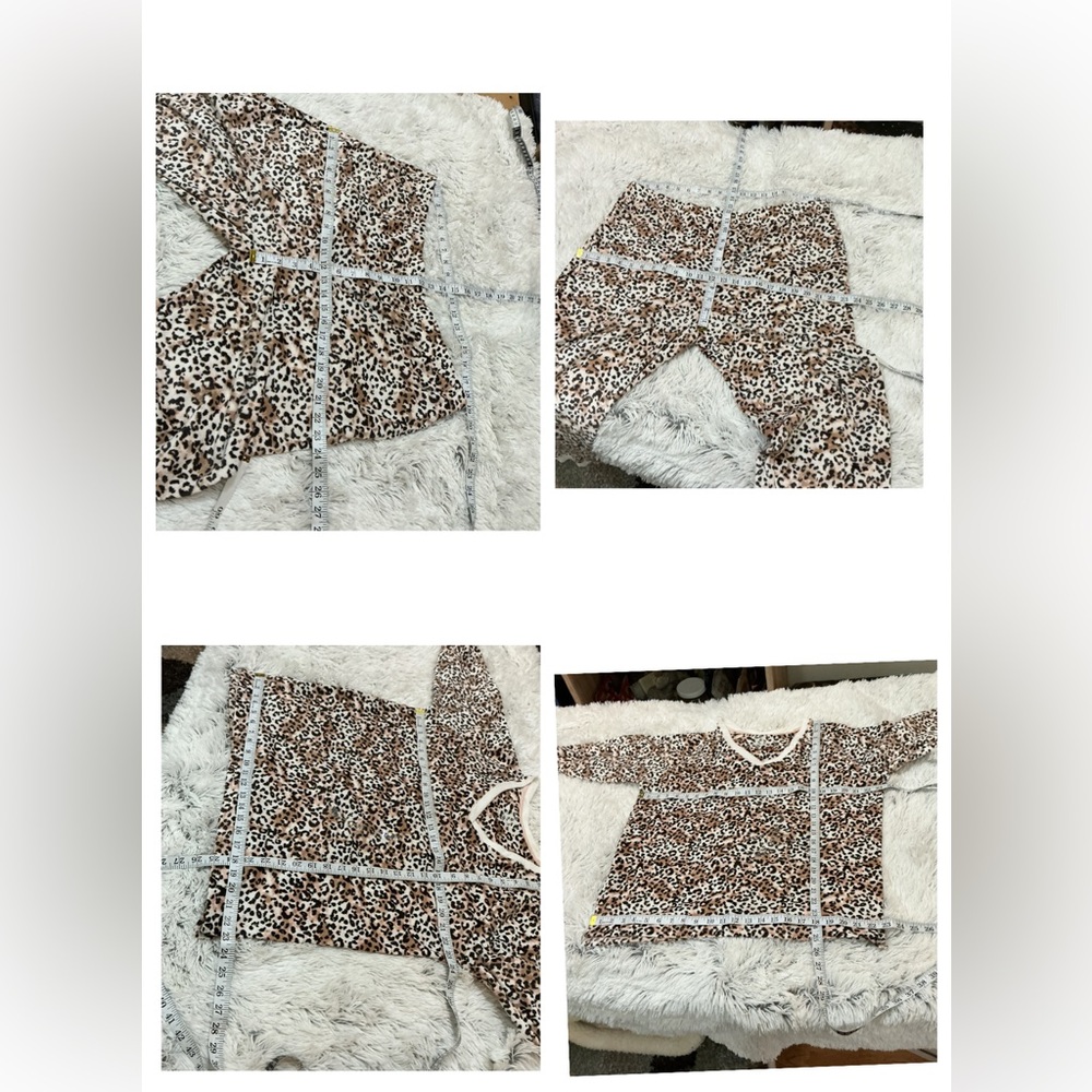 Cuddl Duds Leopard Print Pajama Set - Picture 11 of 11